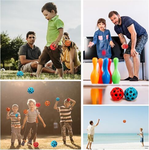 كرة الفضاء، كرة عالية الارتداد على شكل قمر، تحسن التنسيق بين اليد والعين، سهلة الإمساك والإمساك، والتي يستخدمها الرياضيون ككرة تدريب رياضية، كرة فضاء رائعة (3 قطع) in Kuwait