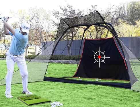 بساط ضرب الجولف ثلاثي العشب مع قاعدة شديدة التحمل، بساط تدريب الجولف مقاس 15 × 30 بوصة مثالي للتدريب الداخلي والخارجي، بساط عشب الجولف قابل للطي لتقطيع القيادة في الفناء الخلفي in Kuwait