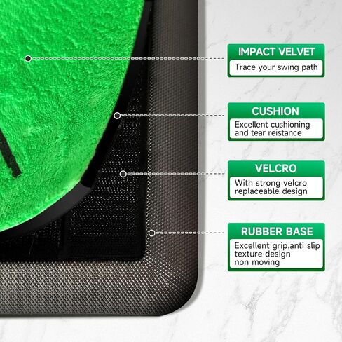 بساط تدريب الجولف من كول مون للكشف عن التأرجح، بساط تعقب تأرجح الجولف يظهر مسار التأرجح، وأدلة متقدمة ودعم مطاطي، بساط ضرب الجولف، بساط تدريب جولف ممتاز للداخلية والخارجية in Kuwait