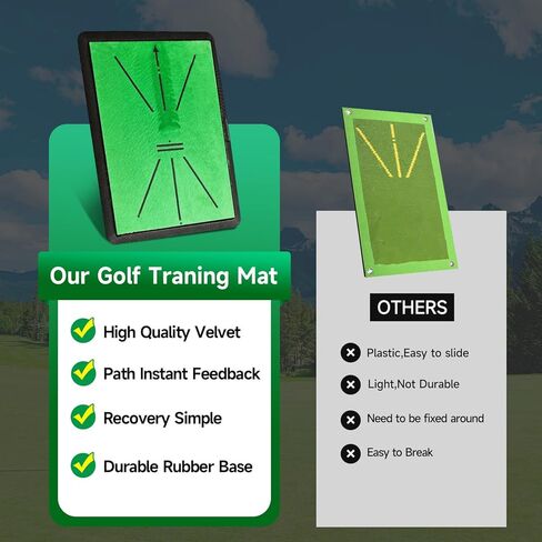 بساط تدريب الجولف من كول مون للكشف عن التأرجح، بساط تعقب تأرجح الجولف يظهر مسار التأرجح، وأدلة متقدمة ودعم مطاطي، بساط ضرب الجولف، بساط تدريب جولف ممتاز للداخلية والخارجية in Kuwait