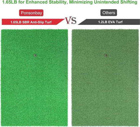Golf Mat, Thicken Golf Hitting Mat, Artificial Turf Practice Mat with Golf Tee for Outdoor & Indoor Training Swing & Chipping in Backyard, Garage, Basement, Range, Golf Simulator in Saudi Arabia