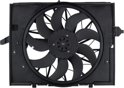 مجموعة مروحة تبريد المحرك BOXI تناسب BMW E60 525 530 545 645 / BMW E65 750 (استبدال 17427543282 17427514181) in Saudi Arabia