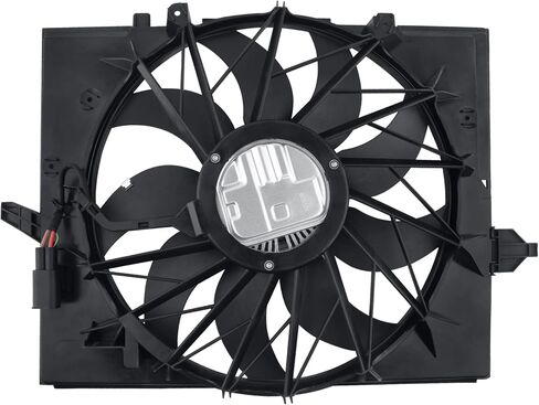 مجموعة مروحة تبريد المحرك BOXI تناسب BMW E60 525 530 545 645 / BMW E65 750 (استبدال 17427543282 17427514181) in Saudi Arabia