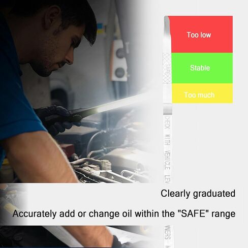 مقياس زيت المحرك متوافق مع كرايسلر دودج 4.0 لتر، استبدال مقياس الزيت OEM #04593604AA، ملحقات السيارة المثالية لمؤشر سائل الزيت لفحص مستوى الزيت in Saudi Arabia