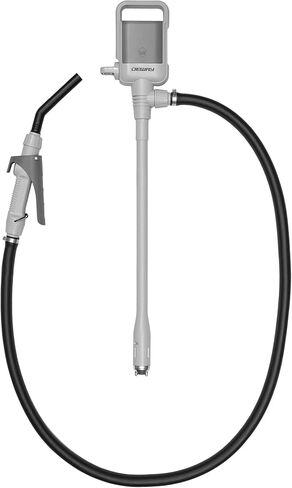 DEWAY Automatic Fuel Transfer Pump with Auto-Stop, 3X More Powerful D Battery Powered, Extra Long Hose Fits All Size Cans, Portable Liquid Pump Transfers at 2.3 Gal/Minute in Saudi Arabia