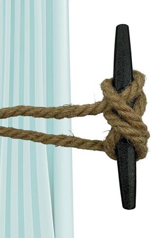 ZUJARA 4 بوصة مرابط القارب الأسود، 5 عبوات من الحديد الزهر المطلي بالكهرباء باللون الأسود للتطبيقات البحرية أو الزخرفية in Kuwait