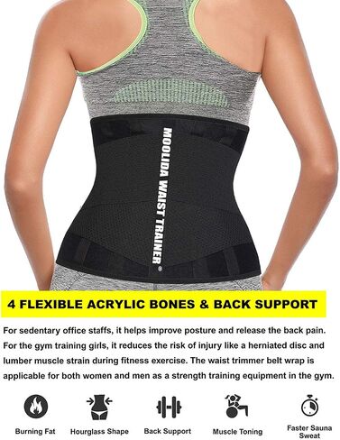 Waist Trainer Belt for Women Waist Trimmer Weight Loss Workout Fitness Back Support Belts in Saudi Arabia