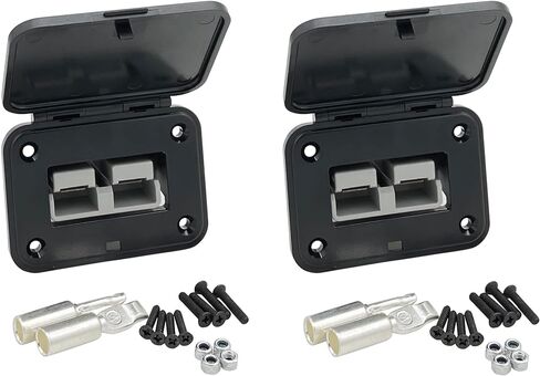 120A Plug Mounting Panel with Cover for Anderson SB120 Connectors Flush Mount Recessed Plate (2 Pack) in Saudi Arabia