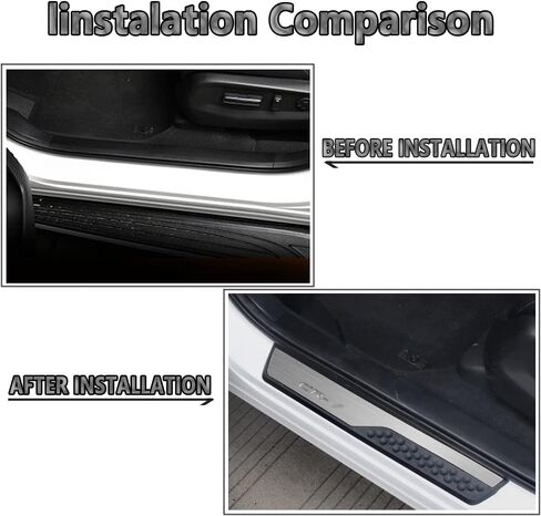 4Pcs LED Stainless Steel Car Door Sill Scuff Plate Guard Sills for Honda CRV 2017-2025 Automotive Door Entry Guard Protector Trim in Saudi Arabia