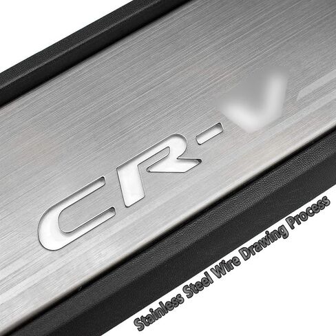 4Pcs LED Stainless Steel Car Door Sill Scuff Plate Guard Sills for Honda CRV 2017-2025 Automotive Door Entry Guard Protector Trim in Saudi Arabia