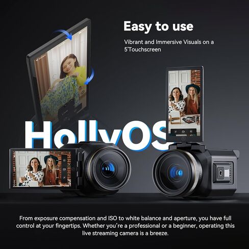 Hollyland VenusLiv Wireless Live Streaming Camera, 1080P 60fps RTMP/USB-C/HDMI Video Output, Stream LAN/Wi-Fi, for YouTube Facebook Church Worship Online Course Teaching in Saudi Arabia