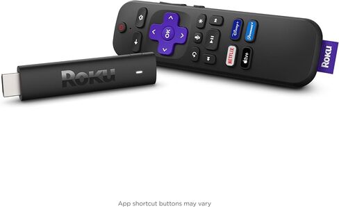 جهاز Roku Streaming Stick 4K 2021 HDR/D. الرؤية مع جهاز التحكم عن بعد الصوتي Roku وأجهزة التحكم في التلفزيون (متجددة) in Saudi Arabia