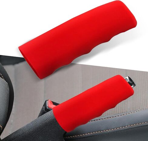 UGSHY Pack-1 Car Handbrake Cover, Wave Shaped Handbrake Protector, Silicone Decorative Cover, for Car Brake Levers (Black) in Saudi Arabia