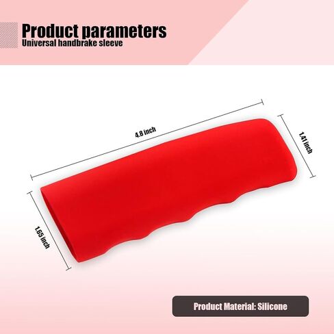 UGSHY Pack-1 Car Handbrake Cover, Wave Shaped Handbrake Protector, Silicone Decorative Cover, for Car Brake Levers (Black) in Saudi Arabia