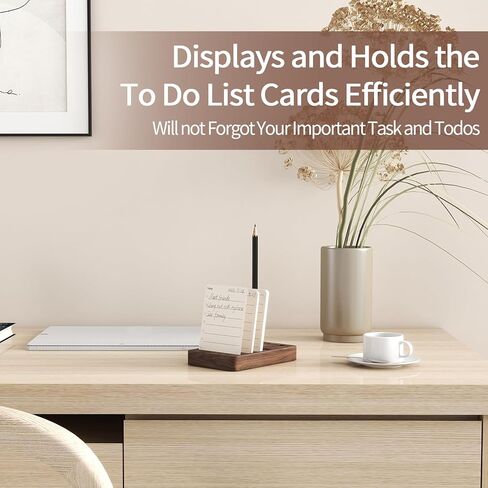 للقيام بقائمة المفكرة مع حامل الجوز الأسود، 2024 مخطط يومي غير مؤرخ للقيام ببطاقات ملاحظة قائمة المراجعة - بطاقات الهدف 120p - بطاقة مؤشر الإنتاجية لتنظيم اللوازم المكتبية المنزلية in Kuwait