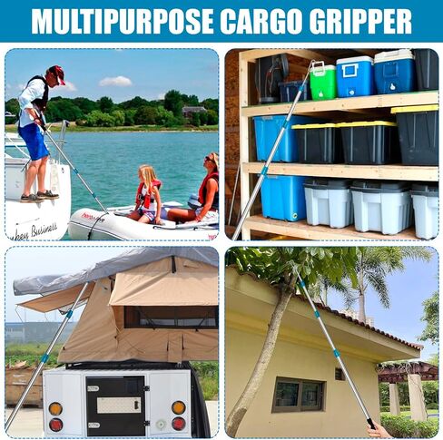 DOFIMATE Cargo Grabber Pickup Truck Bed، 6.3 FT Truck Cargo Retriever، ملحقات الشاحنات الثقيلة عمود سحب تلسكوبي مع خطافين in Saudi Arabia