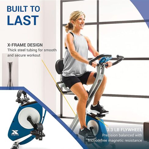 XTERRA Fitness Folding Exercise Bike, 225 LB Weight Capacity in Kuwait