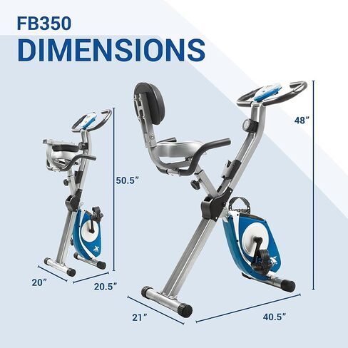 XTERRA Fitness Folding Exercise Bike, 225 LB Weight Capacity in Kuwait