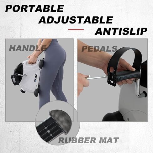 Mini Exercise Bike TODO Pedal Exerciser Foot Peddler Portable Therapy Bicycle with Digital Monitor in Kuwait
