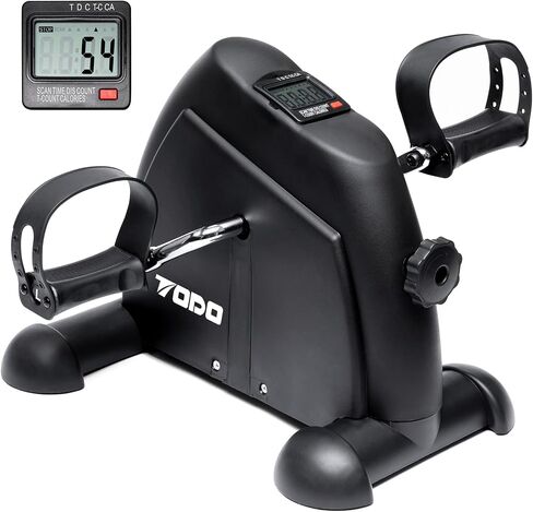 Mini Exercise Bike TODO Pedal Exerciser Foot Peddler Portable Therapy Bicycle with Digital Monitor in Kuwait
