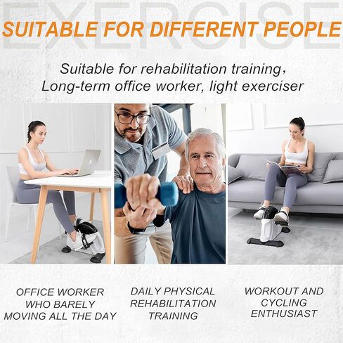 Mini Exercise Bike TODO Pedal Exerciser Foot Peddler Portable Therapy Bicycle with Digital Monitor in Kuwait