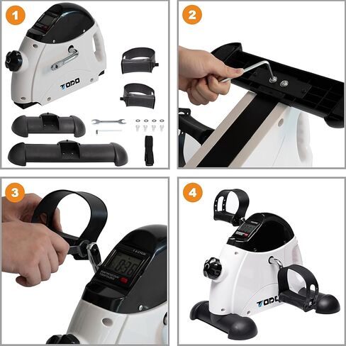 Mini Exercise Bike TODO Pedal Exerciser Foot Peddler Portable Therapy Bicycle with Digital Monitor in Kuwait