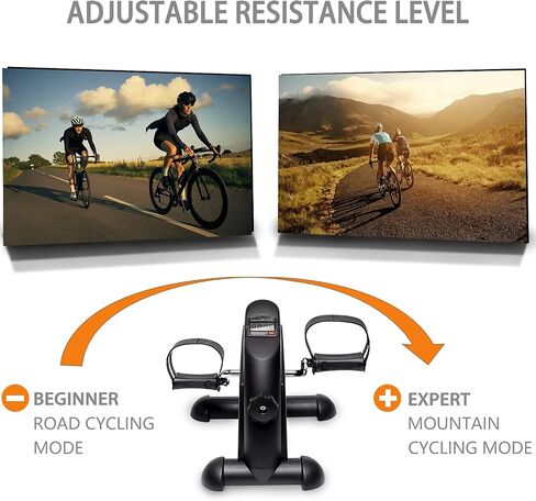 Mini Exercise Bike TODO Pedal Exerciser Foot Peddler Portable Therapy Bicycle with Digital Monitor in Kuwait