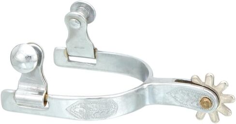 Tough 1 Kelly Silver Star Spurs, Chrome Plated in Saudi Arabia