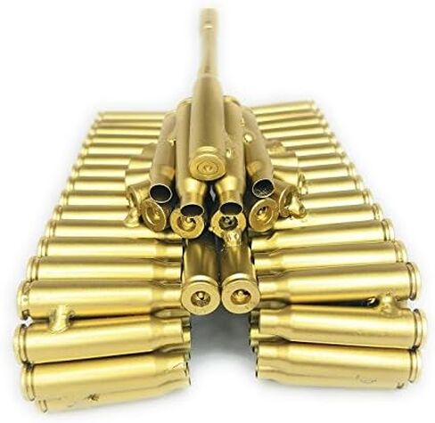 Vicien Creative Gold Bullet Shell Metal Tank-Unique New Model Bullet Shell Casing Shaped Army Tank- Great Decorative Piece Artillery Artwork Metal Model- Home Living/Study Room Decorations Gift in Saudi Arabia