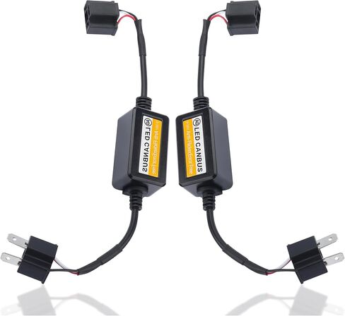 قطعتان من جهاز فك ترميز المصابيح الأمامية من كارليف، 9008/H4، مقاومات تحميل LED، سرج مضاد للوميض، ملحقات السيارة العالمية، مقاوم فلاش فائق، مقاوم وامض LED لمعظم السيارات والشاحنات وسيارات الدفع الرباعي (9008/H4) in Kuwait