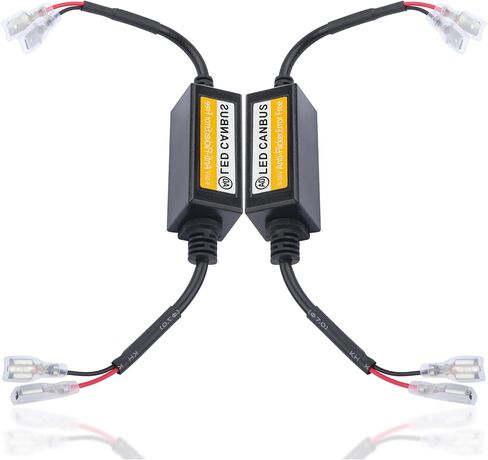 2PCS Headlight Canbus Decoder,H1/H3 LED Load Resistors Anti Flicker Harness,Universal Car Accessories Hyper Flash Resistor LED Blinker Resistor for Most Cars Trucks SUVs (H1/H3) in Saudi Arabia