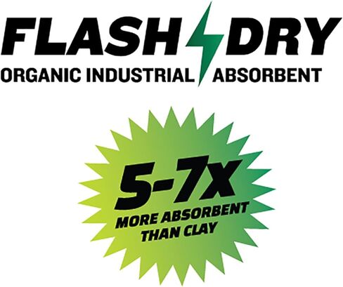 دلو FlashDry سعة 5 لتر من مادة فائقة الامتصاص للانسكاب، عضوي 100% صديق للبيئة - للزيوت والطلاء والشحوم والمزيد في الكراجات والمطابخ وأطقم النظافة، أكثر أمانًا وفعالية من فضلات الطين in Saudi Arabia