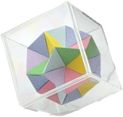 weaving polyhedron Polyhedra Geometric Solids 3D Paper Model DIY Model No.3: Excavated Dodecahedron Origami Puzzle Geometric Patterns Paper Craft, Includes one Set of Materials as a Bonus in Saudi Arabia