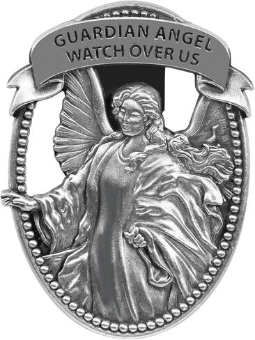 Guardian Angel Car Visor Clip, St. Christopher Medal for Car, Car Accessories Safety Gifts for New Driver Teens Boys Parent Family Friends, New Car Gifts in Kuwait