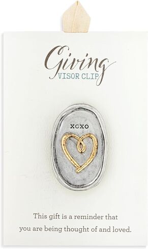DEMDACO OXOX Heart، فضي/ذهبي اللون، 2 × 1.5 بوصة مشبك قناع السيارة معدني/حديدي in Saudi Arabia