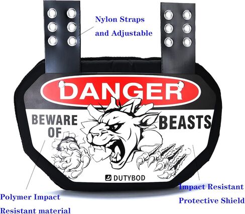 لوحة خلفية لكرة القدم - DUTYBOD الجزء السفلي من الظهر وعظام الظهر وواقي درع خلفي للشباب والكبار (الوحوش والكبار) in Kuwait