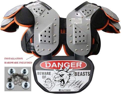 لوحة خلفية لكرة القدم - DUTYBOD الجزء السفلي من الظهر وعظام الظهر وواقي درع خلفي للشباب والكبار (الوحوش والكبار) in Kuwait