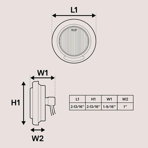 TRUE MODS 4 قطع 2 بوصة 12 فولت مصابيح LED مستديرة حمراء للعلامات الجانبية [DOT FMVSS 108] [SAE P2] [عدسة عاكسة] [حلقة معدنية ومقابس] [تركيب متساطح] [مقاوم للماء IP67] لمقطورة القارب نصف شاحنة RV Peterbilt in Kuwait
