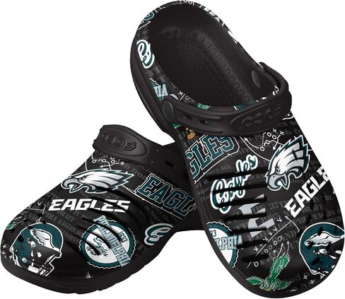 صنادل مائية للرجال من FOCO NFL تحمل شعار فريق NFL أحذية شبشب مع حزام in Kuwait