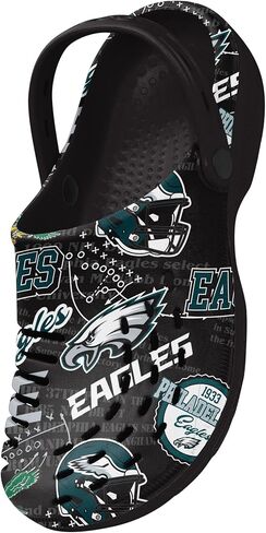 صنادل مائية للرجال من FOCO NFL تحمل شعار فريق NFL أحذية شبشب مع حزام in Kuwait