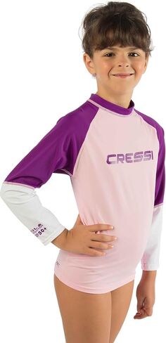 Cressi YOUNG LONG SLEEVE RASH GUARD, Boys Girls Rash Guard for Swimming, Surfing, Diving - Cressi: Quality Since 1946 in Saudi Arabia
