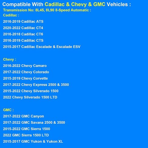 Auto Transmission Oil Pan Gasket, Replace 24260071 Compatible with Cadillac Chevy GMC 8L90 - ATS CT4 CT6 CTS Escalade Camaro Colorado Corvette Silverado Sierra 1500 Canyon Yukon Express Savana 8-Speed in Saudi Arabia