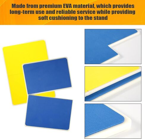 4pcs Taekwondo Boards Set, 2 Rebreakable Punching Boards & 2 Kick Pad Striking Pad Karate Breaking Boards Martial Arts for Adults Kids (Blue, Yellow, Red) in Saudi Arabia
