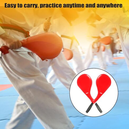 4pcs Taekwondo Boards Set, 2 Rebreakable Punching Boards & 2 Kick Pad Striking Pad Karate Breaking Boards Martial Arts for Adults Kids (Blue, Yellow, Red) in Saudi Arabia