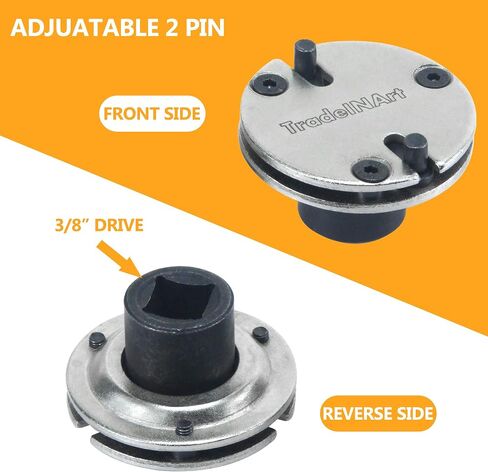 TradeINArt Universal Adjustable 2&3 Pin Brake Caliper Rewind Back Replacement Tool,3/8" Square Drive in Saudi Arabia