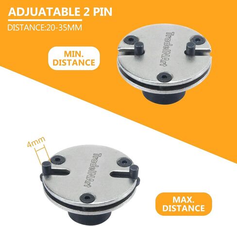 TradeINArt Universal Adjustable 2&3 Pin Brake Caliper Rewind Back Replacement Tool,3/8" Square Drive in Saudi Arabia