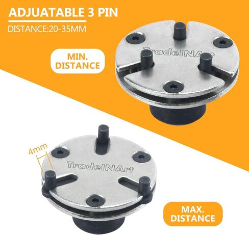 TradeINArt Universal Adjustable 2&3 Pin Brake Caliper Rewind Back Replacement Tool,3/8" Square Drive in Saudi Arabia