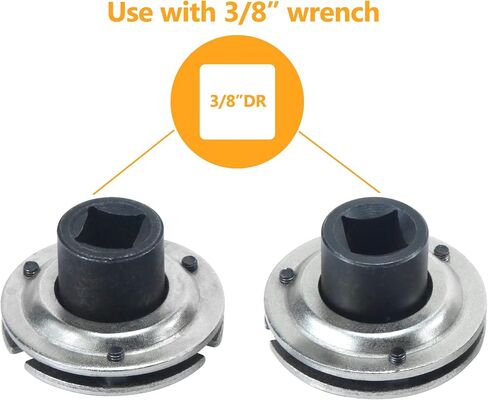 TradeINArt Universal Adjustable 2&3 Pin Brake Caliper Rewind Back Replacement Tool,3/8" Square Drive in Saudi Arabia