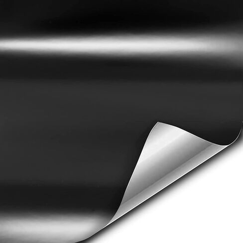 VViViD+ Satin Black Premium Adhesive Vinyl Wrap Film (1/2ft x 5ft) in Saudi Arabia