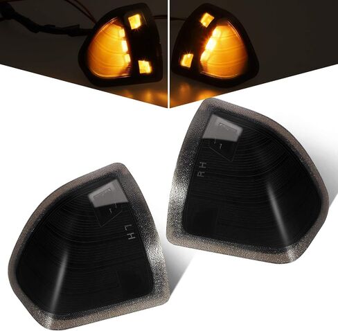 Partsam LED Side Mirror Turn Signal Light Left and Right Lamps Tow Light Clear Cover Lens Compatible with Ram 1500 2500 3500 4500 5500 2010 to 2018 68302828AA 68302829AA in Saudi Arabia